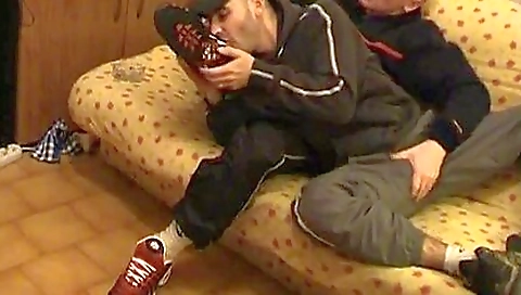 Sexy dark brown sucks two cocks Sexy dark brown sucks two cocks