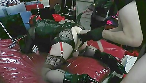Hot girl's pussy gets banged by two black dicks Hot girl's pussy gets banged by two black dicks